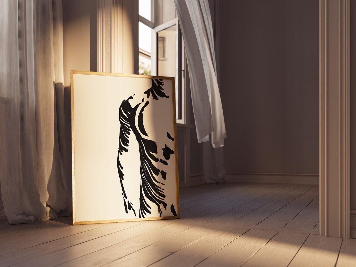 Man Figure Male Silhouette Art Print, Modern Abstract - Image 3