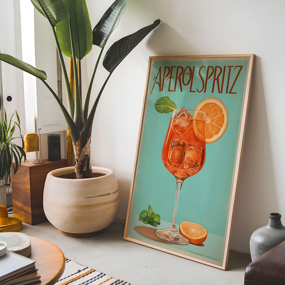 Aperol Spritz Retro Poster, Cocktail Art - Image 5