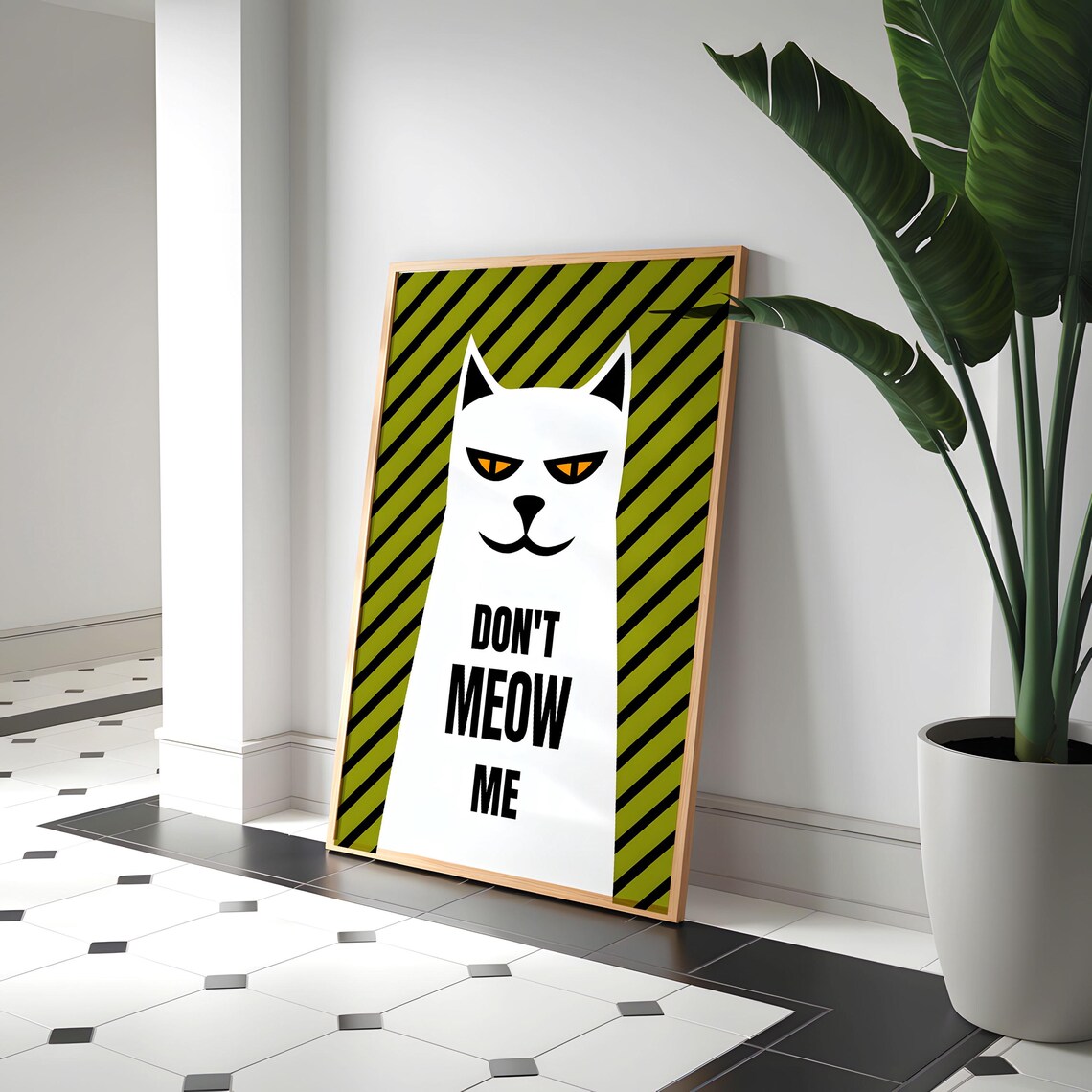 Purr Fectly Cat Poster, Animal Lovers - Image 4