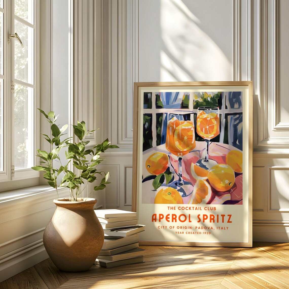 Aperol Spritz Italian Cocktail Art Print - Image 4