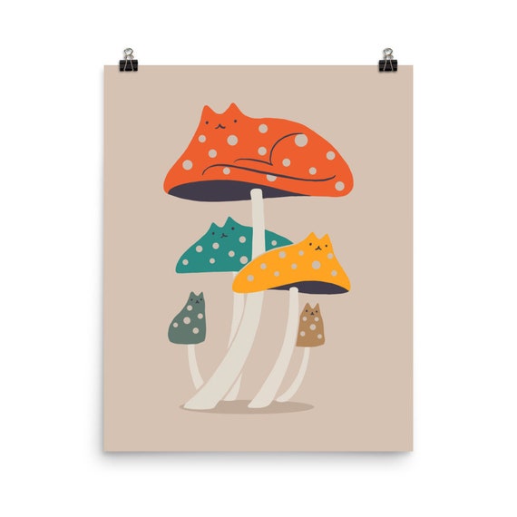 Meowshroom Art Print