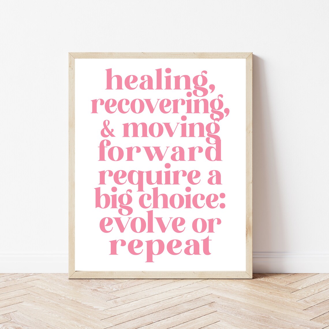 Recovery Art Print, Mental Health Office Decor