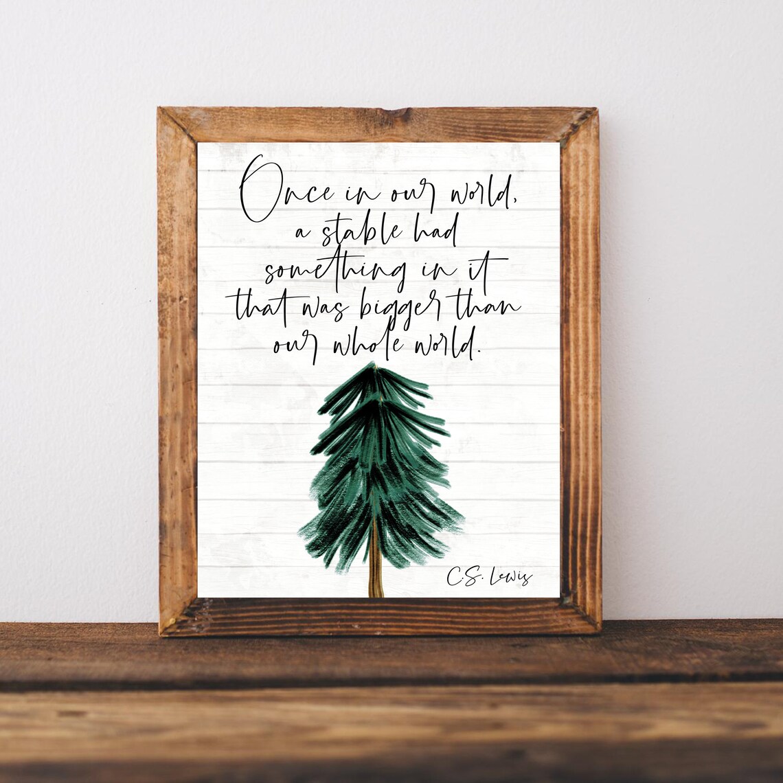 Christian Christmas Religious Decor Wall Art Print