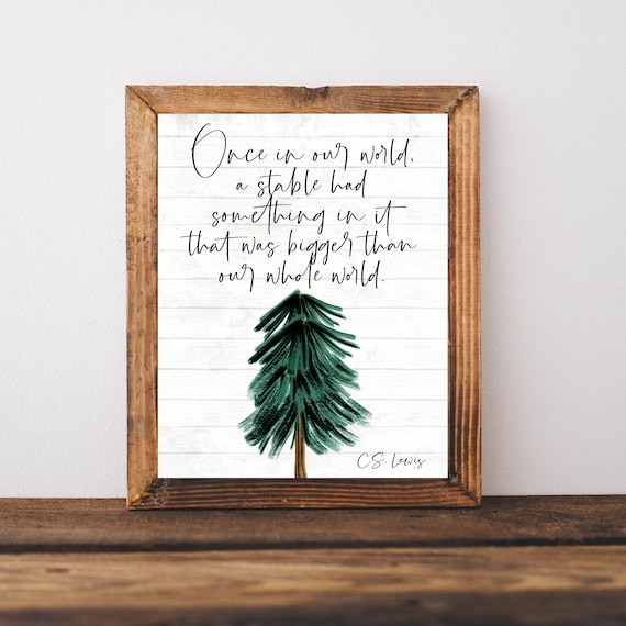 Christian Christmas Religious Decor Wall Art Print