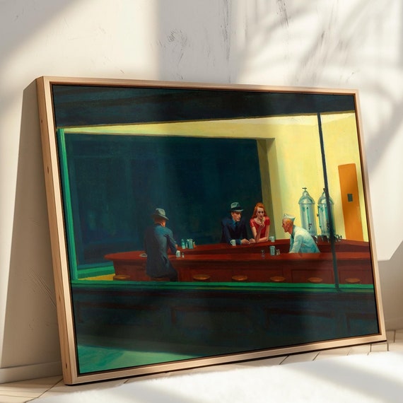Edward Hopper Nighthawks, Art Print