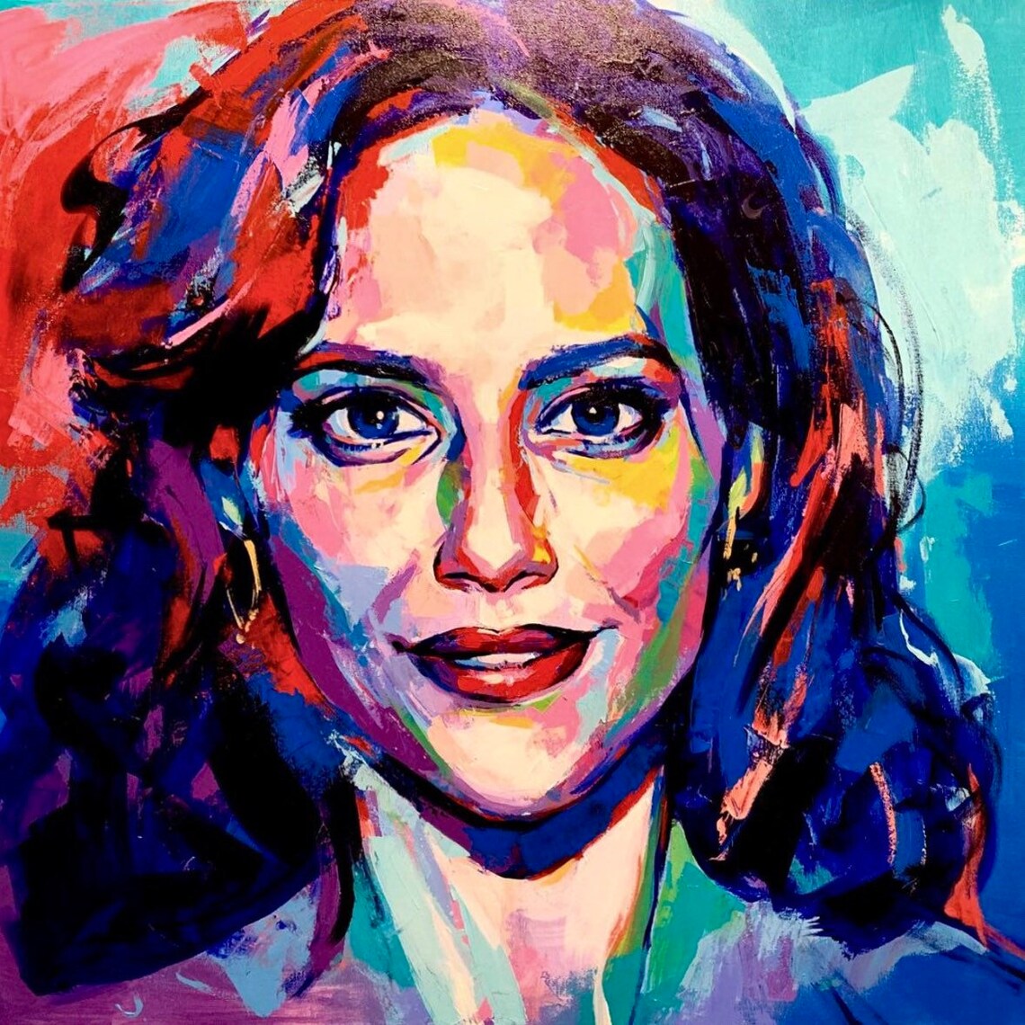 Brittany Murphy Abstract Pop Culture Art Print