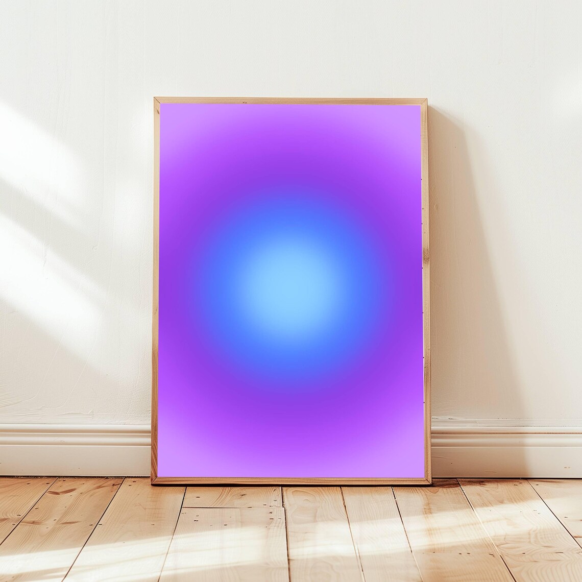 Aura Print No. 6, Purple and Blue Abstract Poster