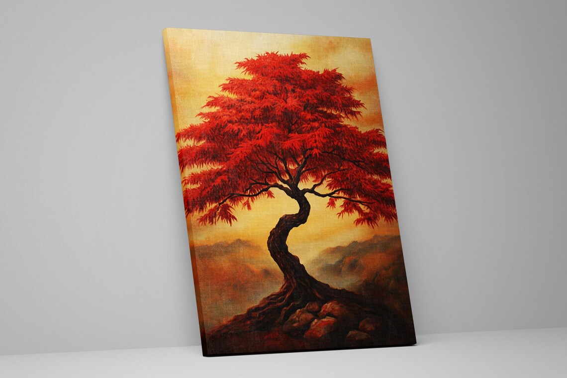 Japanese Maple Tree Asian Nature Wall Art Print - Image 2