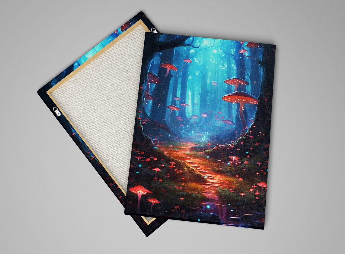Enchanting Forest Dreams Wall Art Print Giclee Print On Thick Gallery Wrapped Artist Available In Extra Large Sizes - Image 4