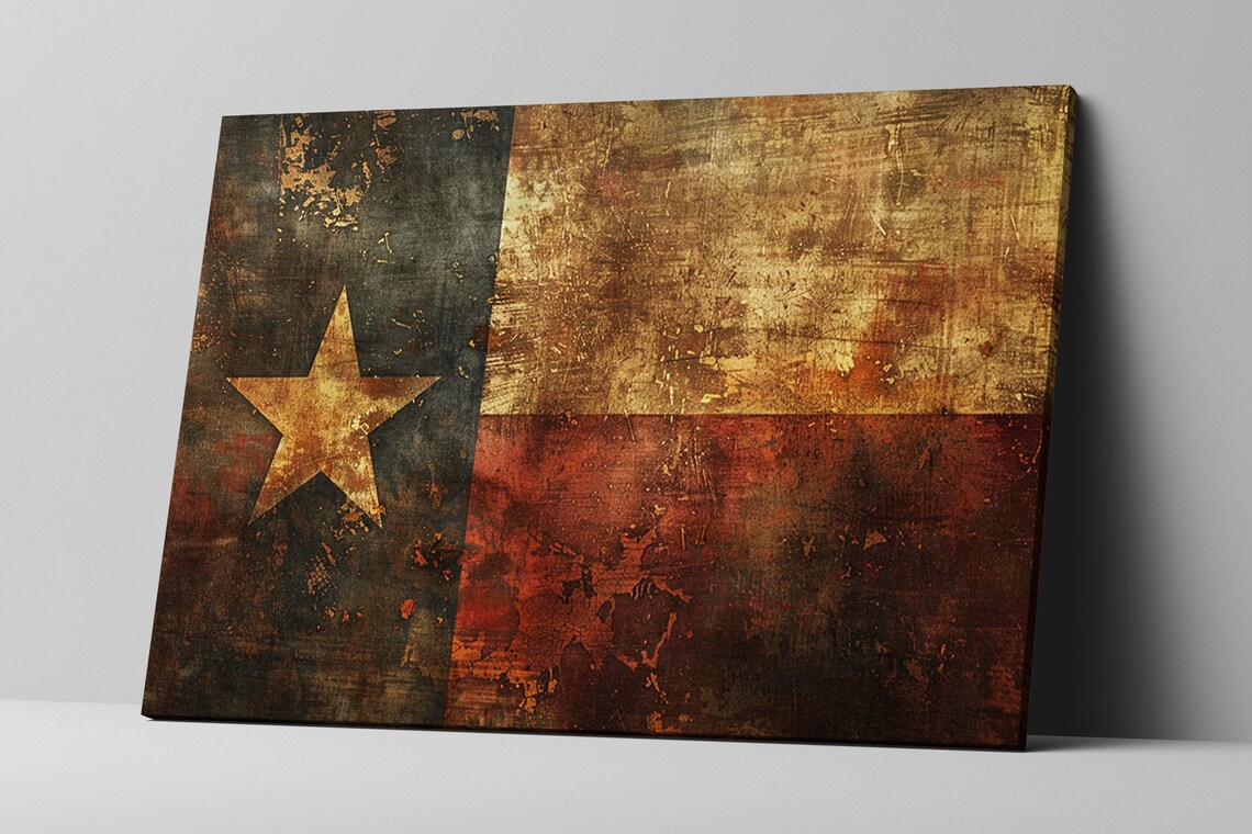 Texas Flag Art Print, Lone Star State Wall Decor - Image 5
