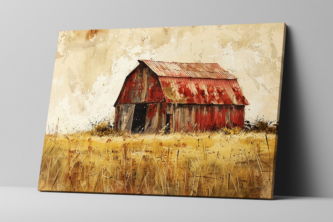 Farmhouse Barn Wall Art Print, Rustic Home Decor - Image 5