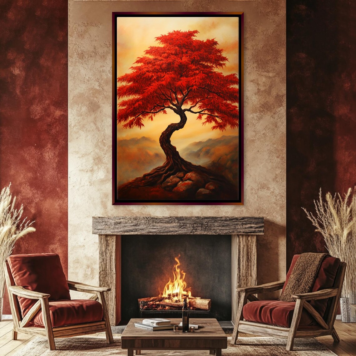 Japanese Maple Tree Asian Nature Wall Art Print