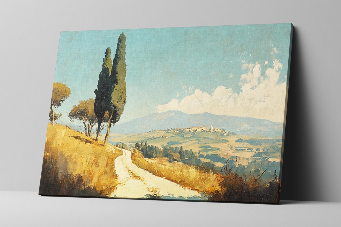 Vintage Italian Countryside Landscape Art Print - Image 2