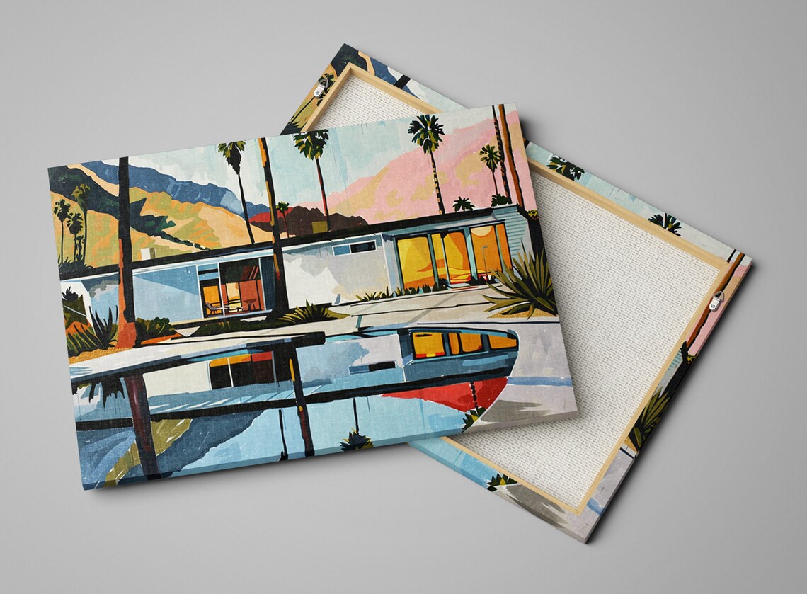Palm Springs House, Retro Mid-Century Modern Art Print - Image 3