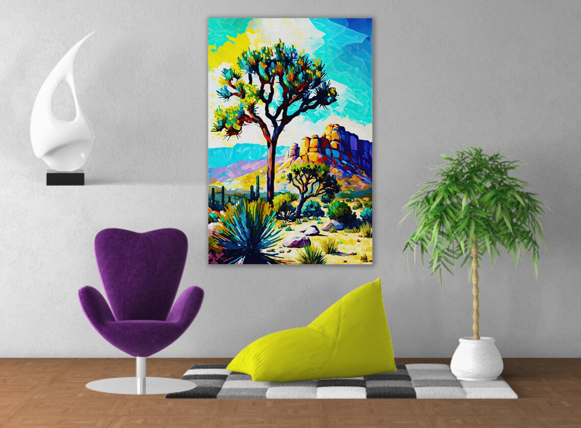 Joshua Tree National Park, Southwest Landscape Art Print - Image 2