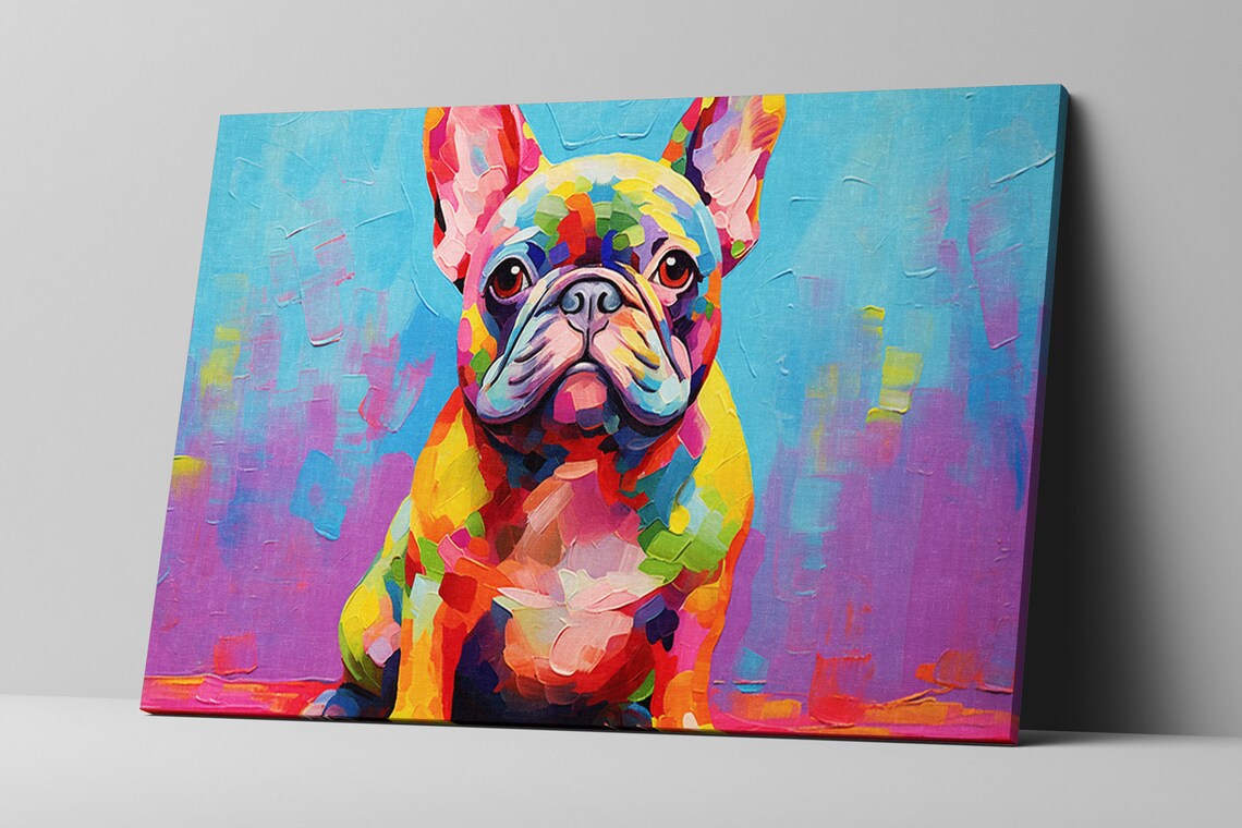 French Bulldog Pop Art Print, Cute Large Frenchie - Image 5