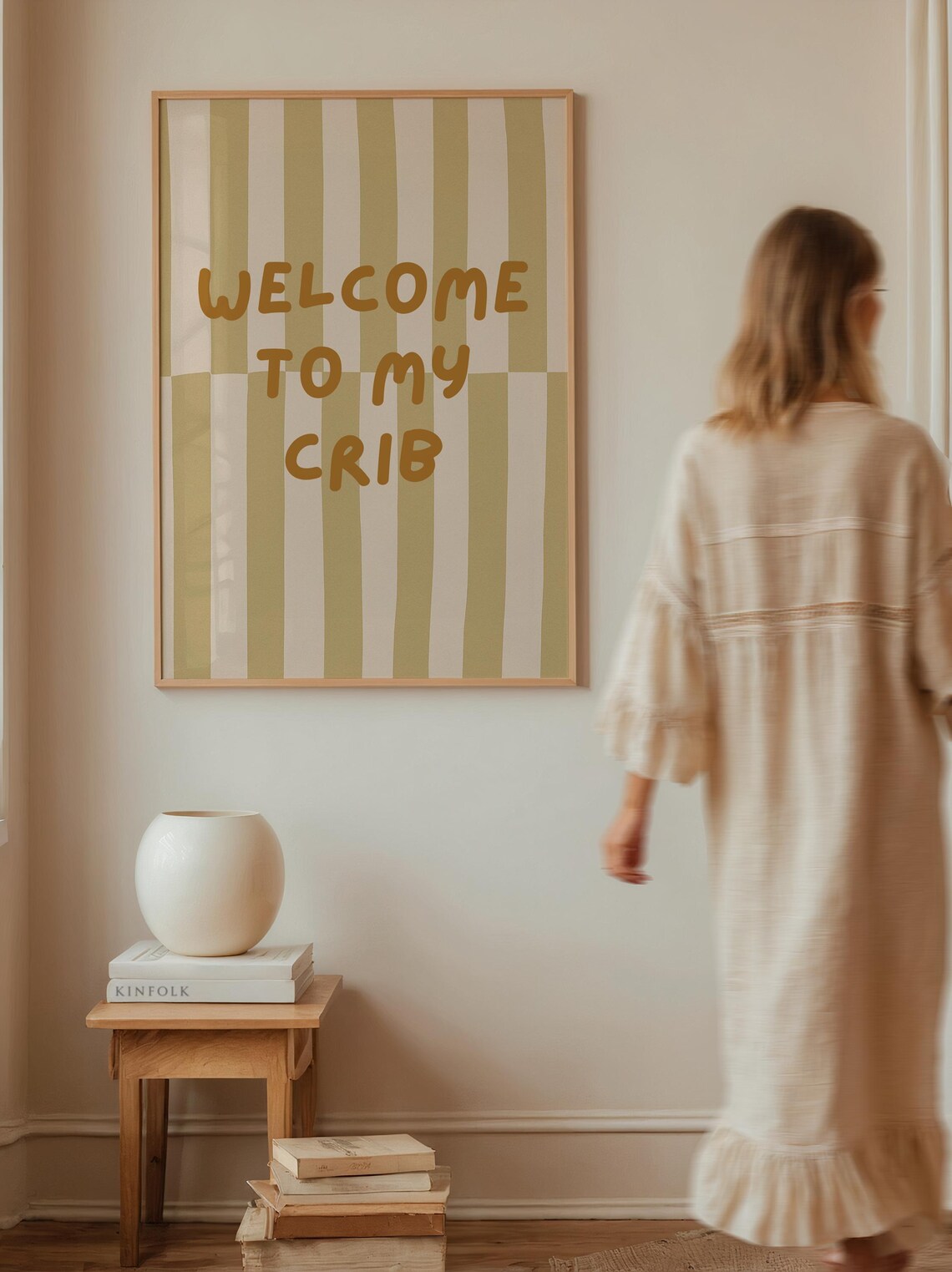 Funny Nursery Welcome To My Crib Art Print