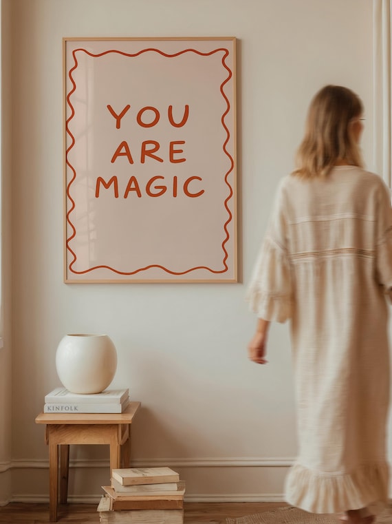 You Are Magic Quote Art Print, Nursery Decor