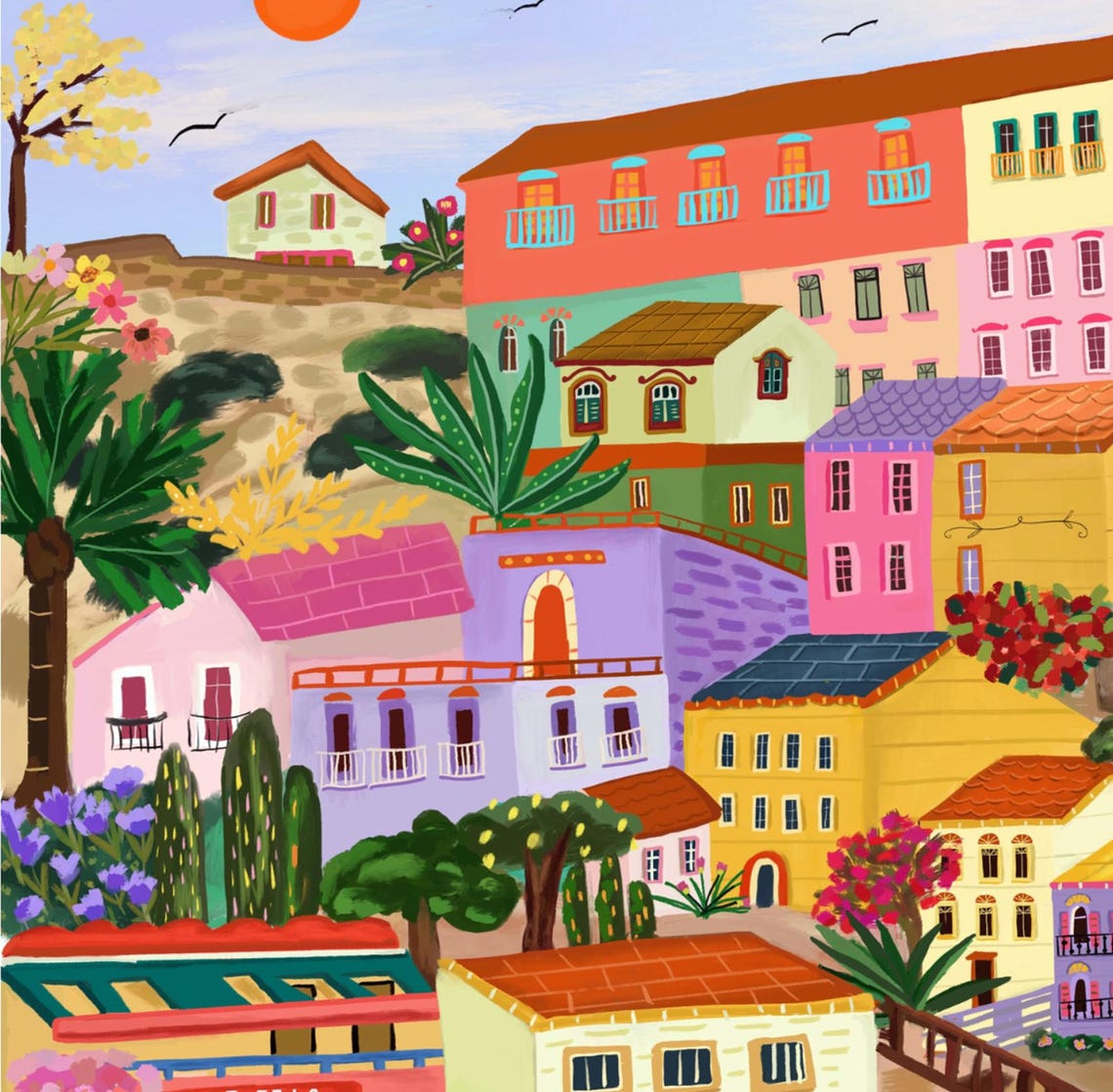 Marseille Travel Poster France City Art Print Marseille Wall Print France Mediterranean Print Provence Alpes Cte Dazur - Image 2