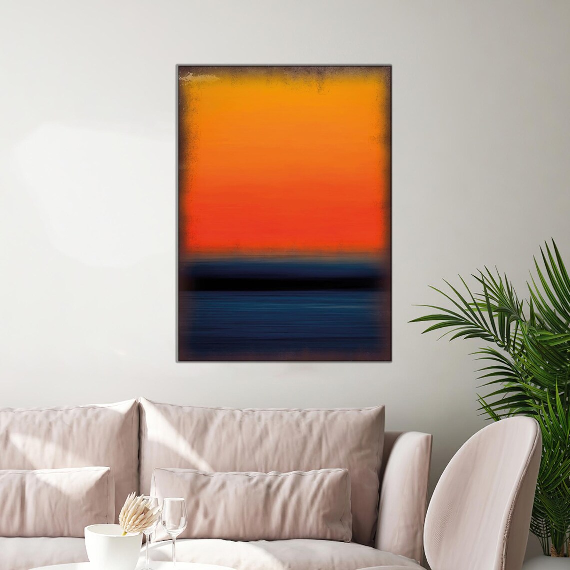 Mark Rothko Inspired Art Print, Bohemian Decor