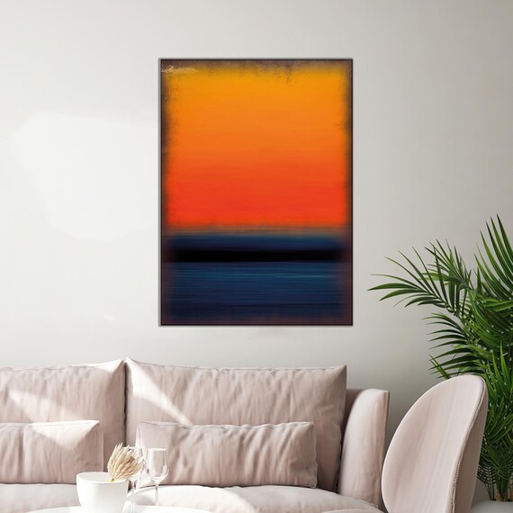 Mark Rothko Inspired Art Print, Bohemian Decor