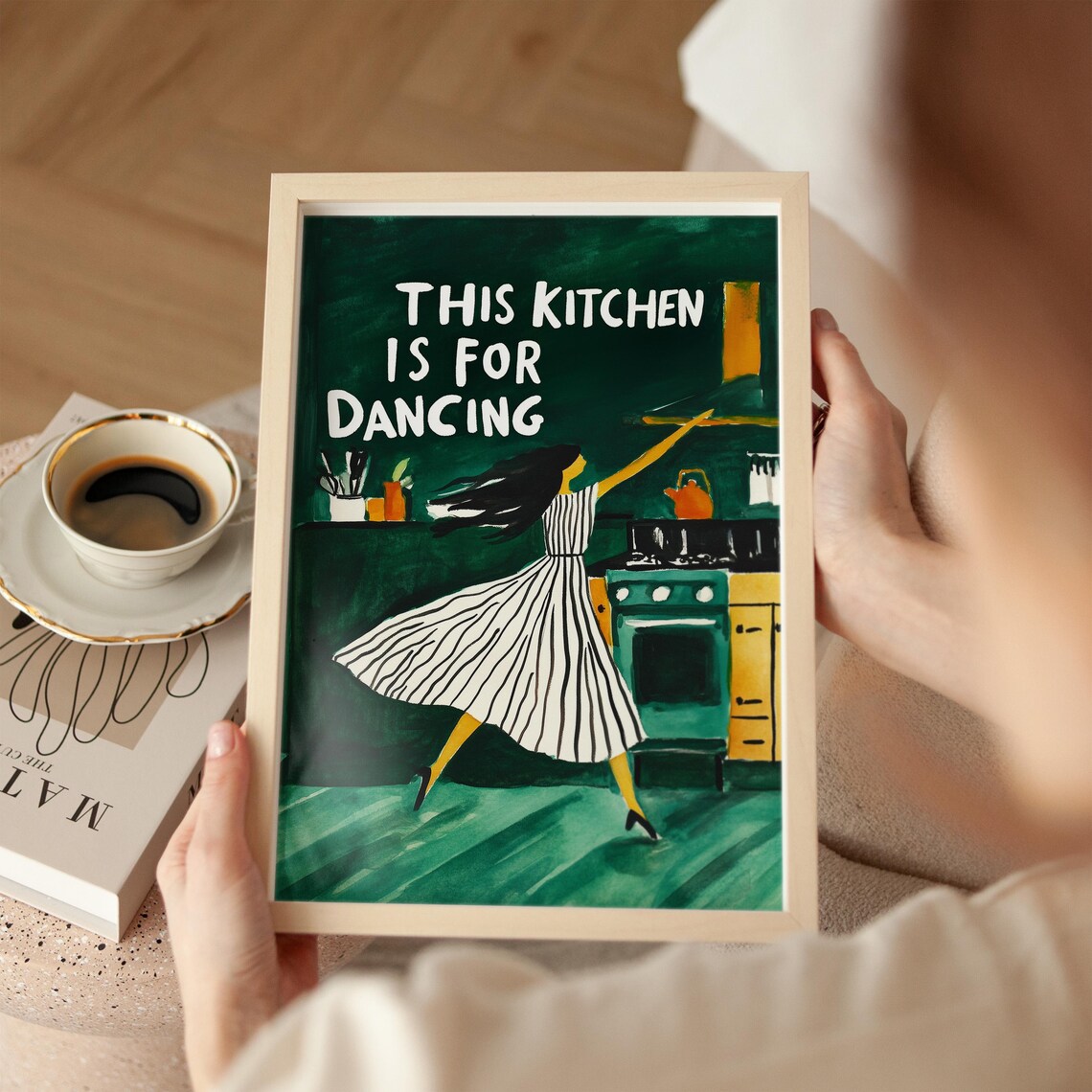 This Kitchen Is For Dancing Kitchen Art Print