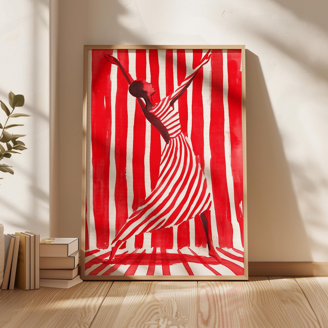 Abstract Dancer Art Print, Modern Minimalist Movement - Image 6