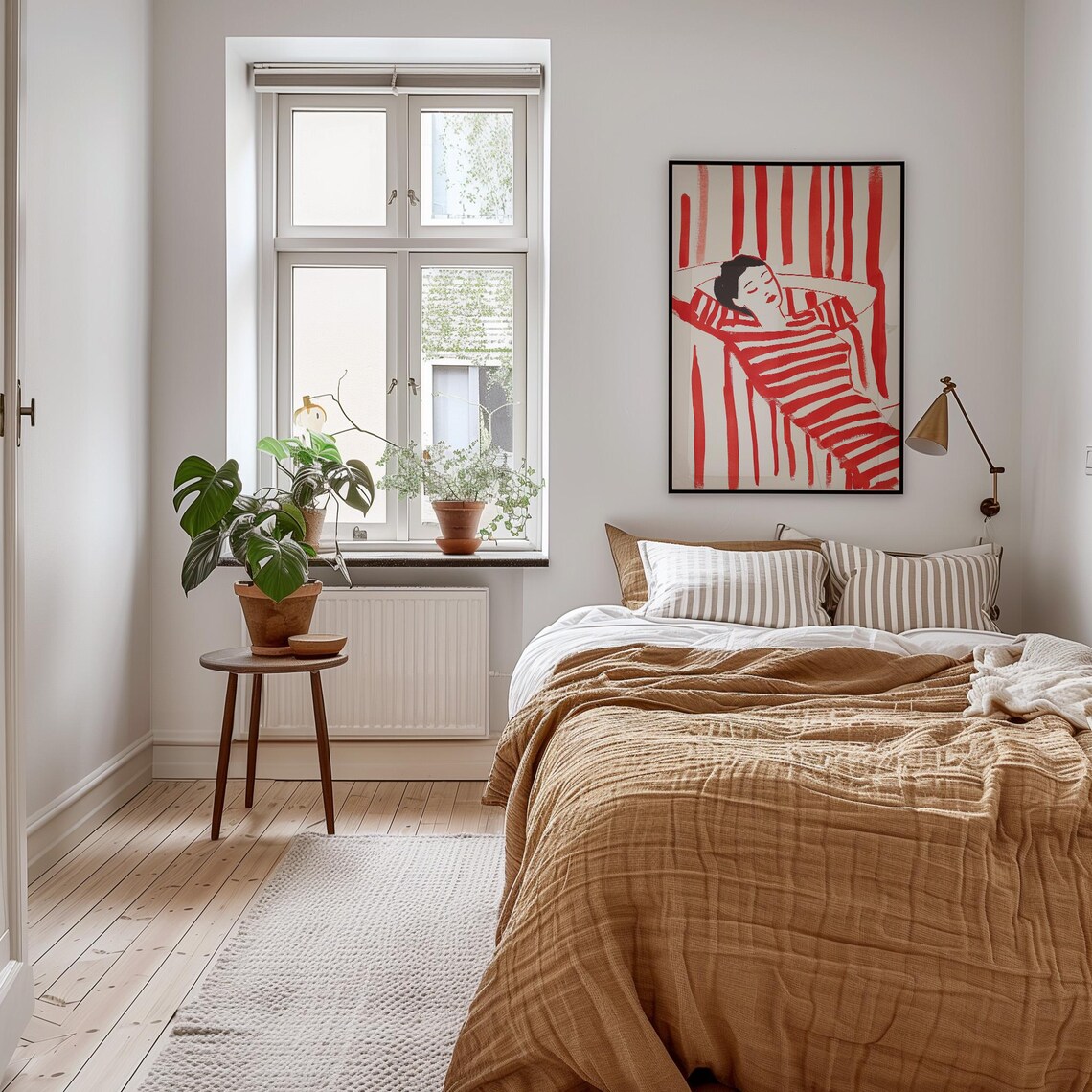 Abstract Woman Relaxing, Modern Minimalist Art Print - Image 3