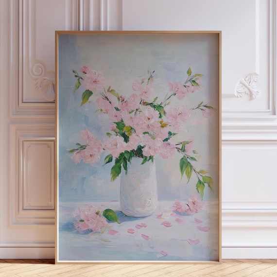 Japanese Cherry Blossom Wall Art Flower Poster Floral Print Tree
