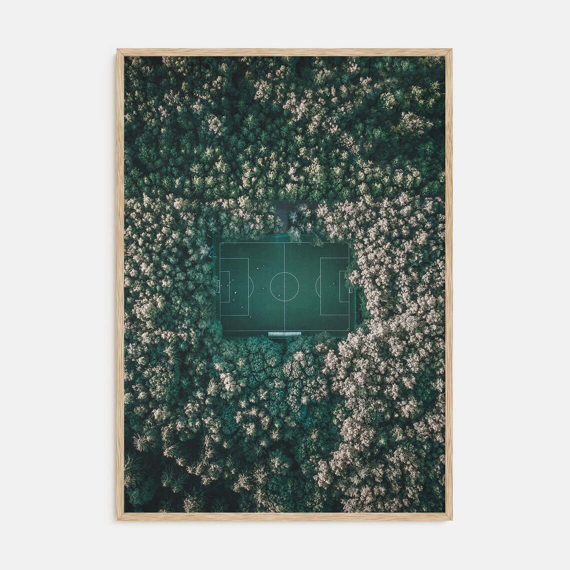 Soccer Field Fine Art Poster for Sports Lovers