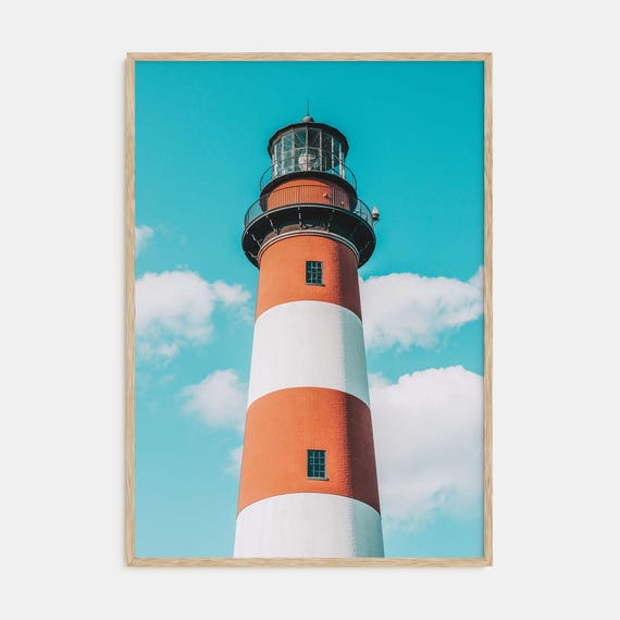 Fine Art Lighthouse Print Color Photography Poster For Home Decor Nautical Wall Art Coastal Decor