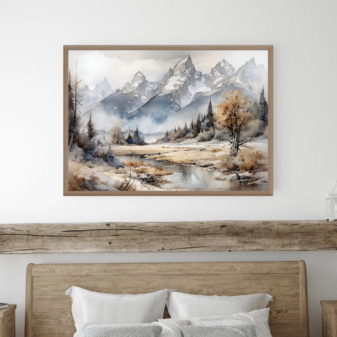 Grand Teton National Park Travel Print Wall Art Grand Teton National Park Wall Hanging Home Dcor Grand Teton National Park Gift Art Gt - Image 2