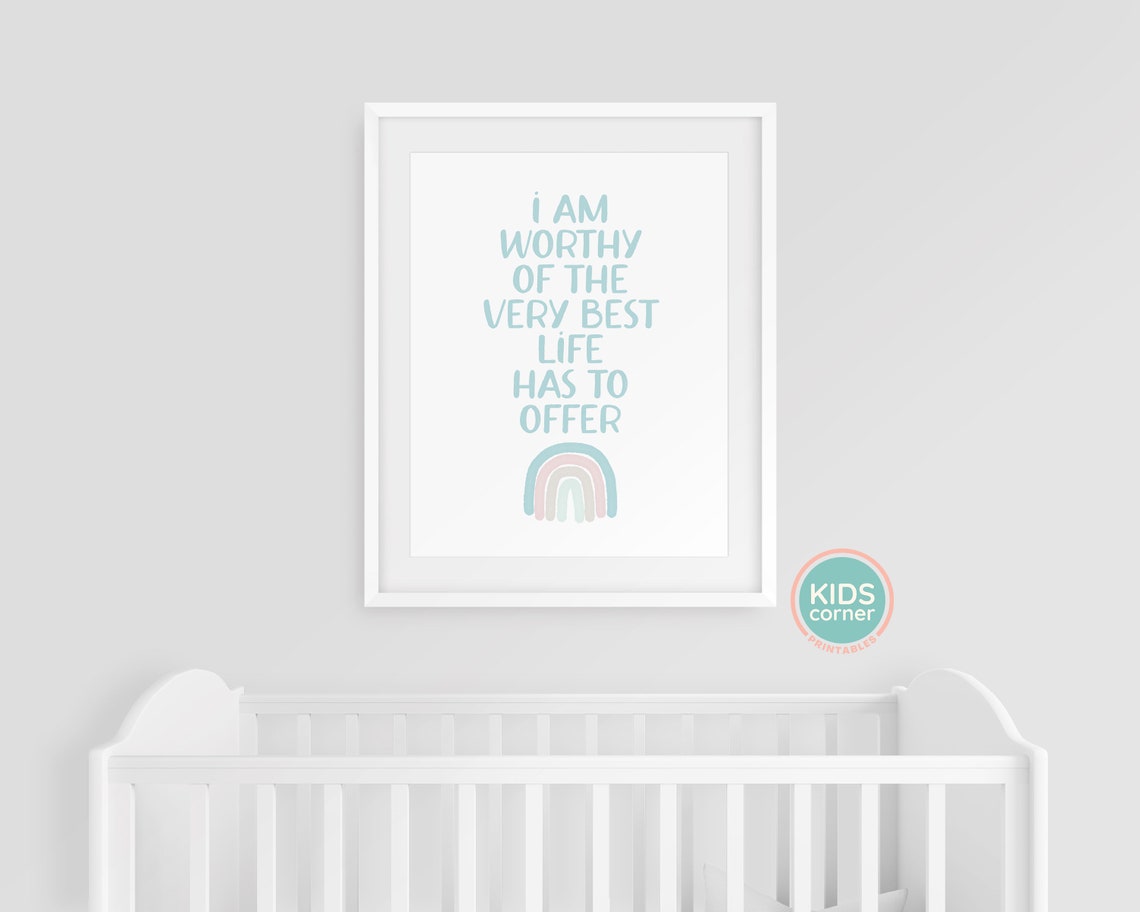 I Am Worthy Of The Very Best Life Has To Offer Affirmation Poster - Image 3