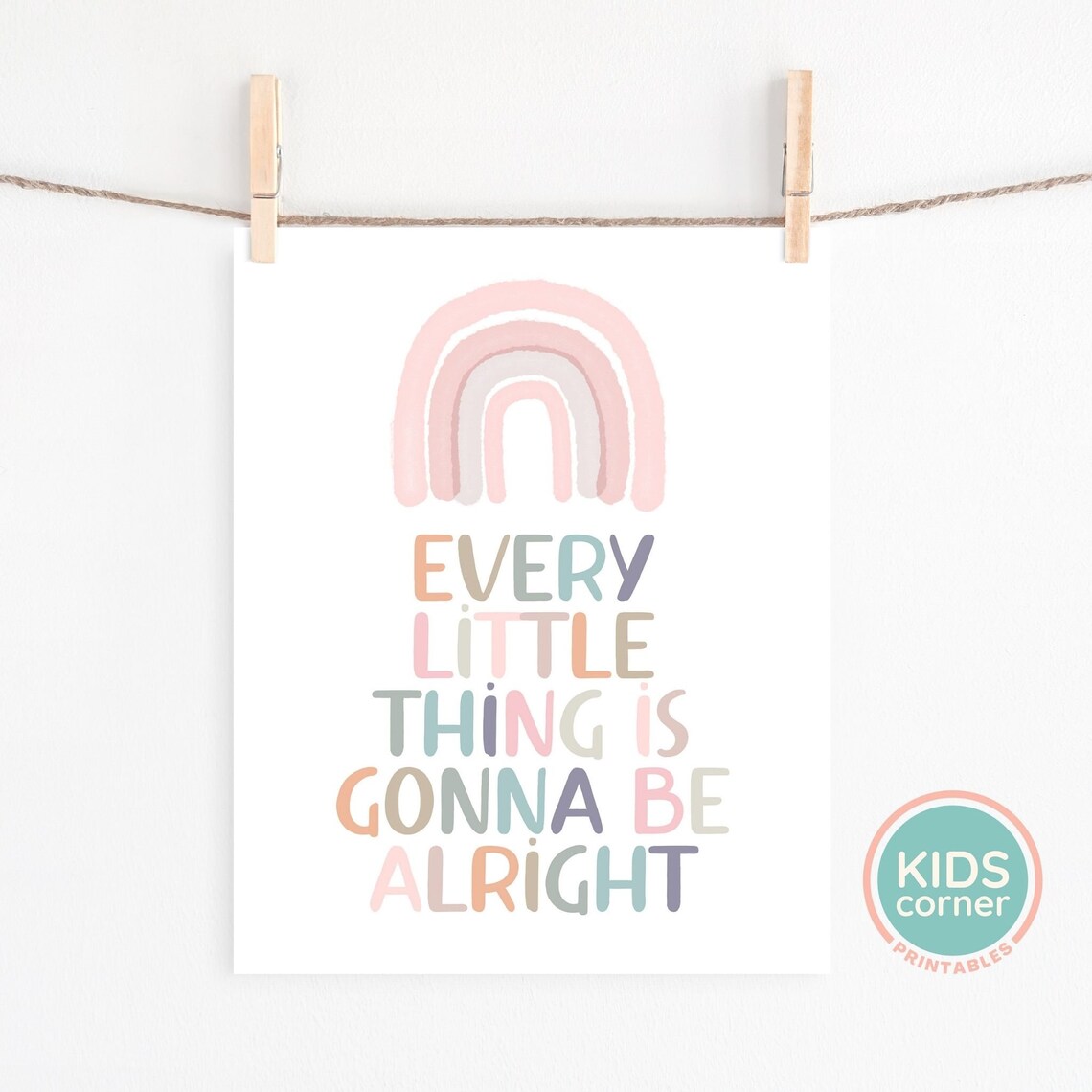 Every Little Thing Is Gonna Be Alright, Boho Art Print - Image 2