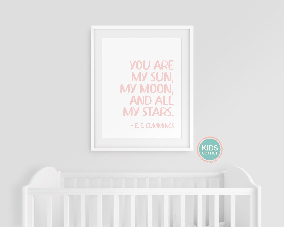 You Are My Sun, My Moon E. E. Cummings Print - Image 3
