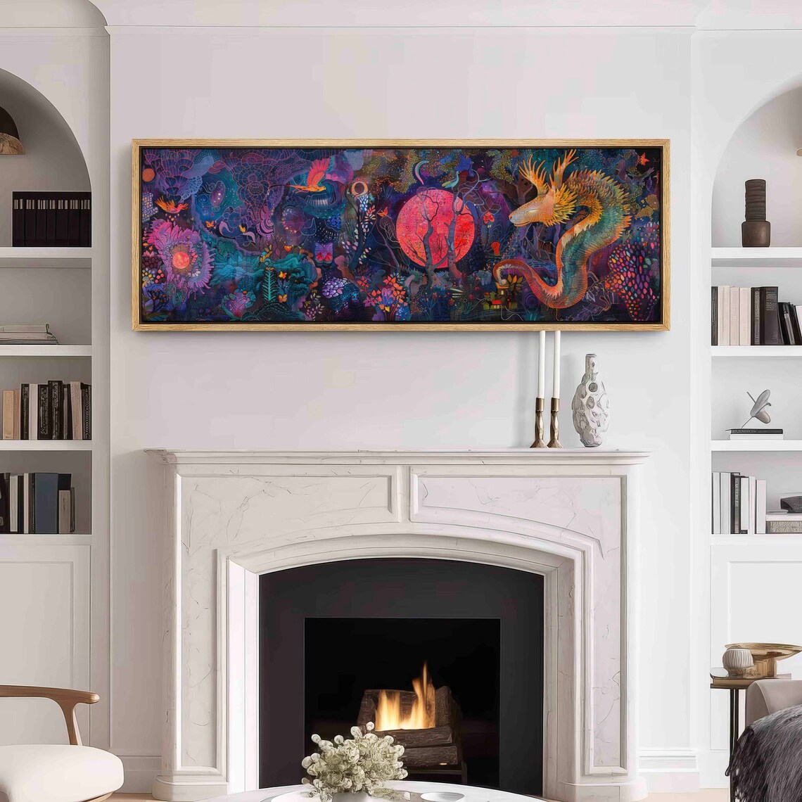 Surreal Moody Gothic Panoramic Landscape Art Print - Image 3