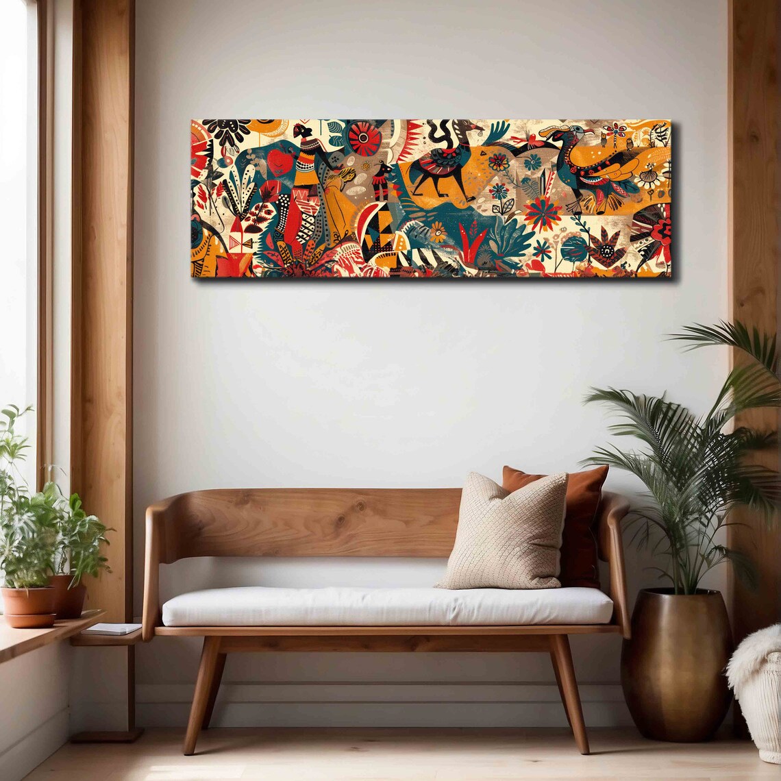 Panoramic Modern Art Print, Boho Contemporary - Image 4