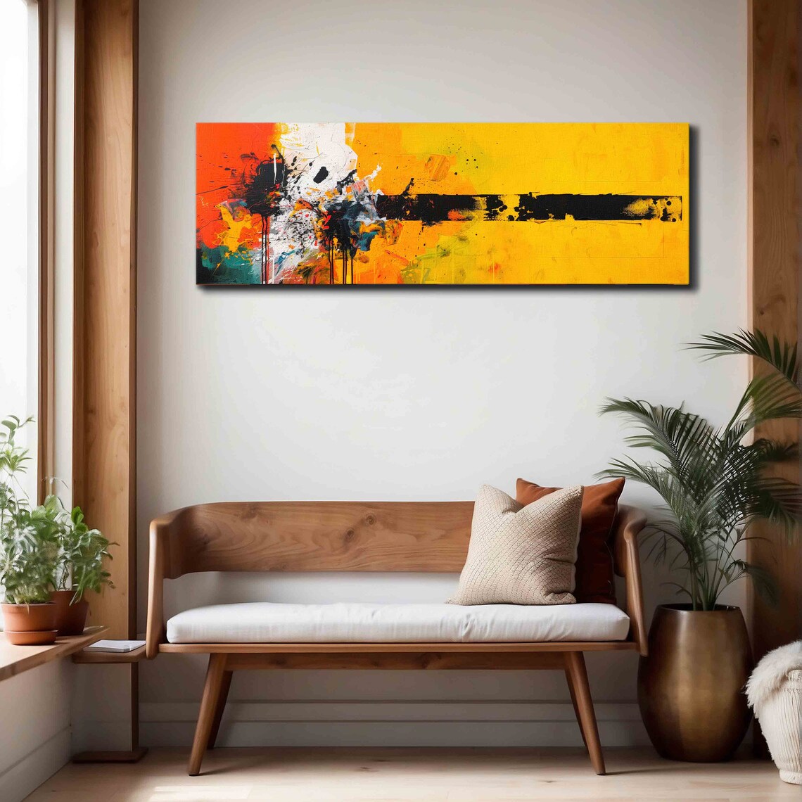 Abstract Geometric Wall Art, Panoramic Art Print - Image 3