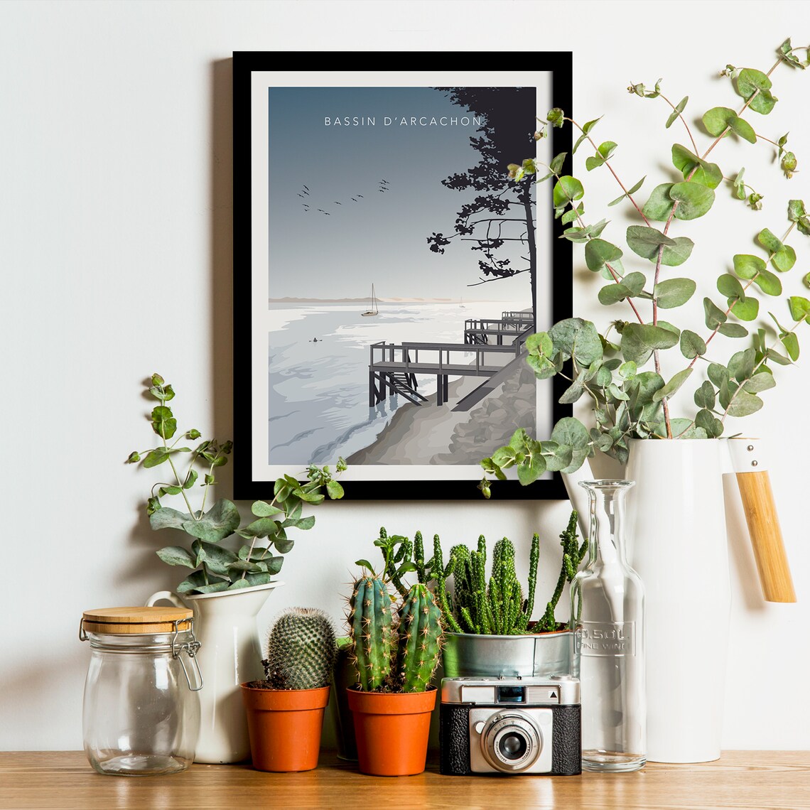 Bassin d'Arcachon Vintage Travel Poster, Ocean Coast - Image 3