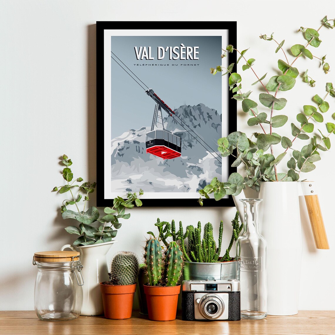 Val Disre Travel Poster, Alps Cable Car - Image 3