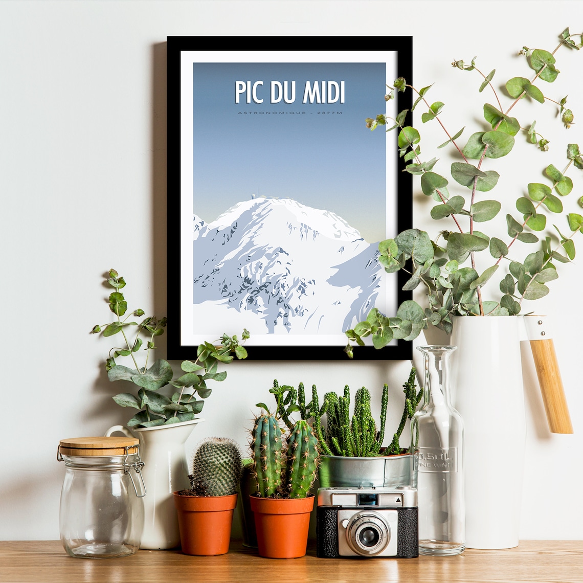 Pic Du Midi Vintage Pyrenees Travel Poster - Image 3
