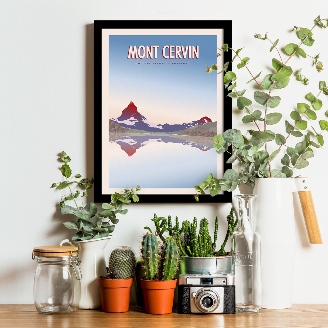 Mont Cervin Vintage Travel Poster, Zermatt - Image 3