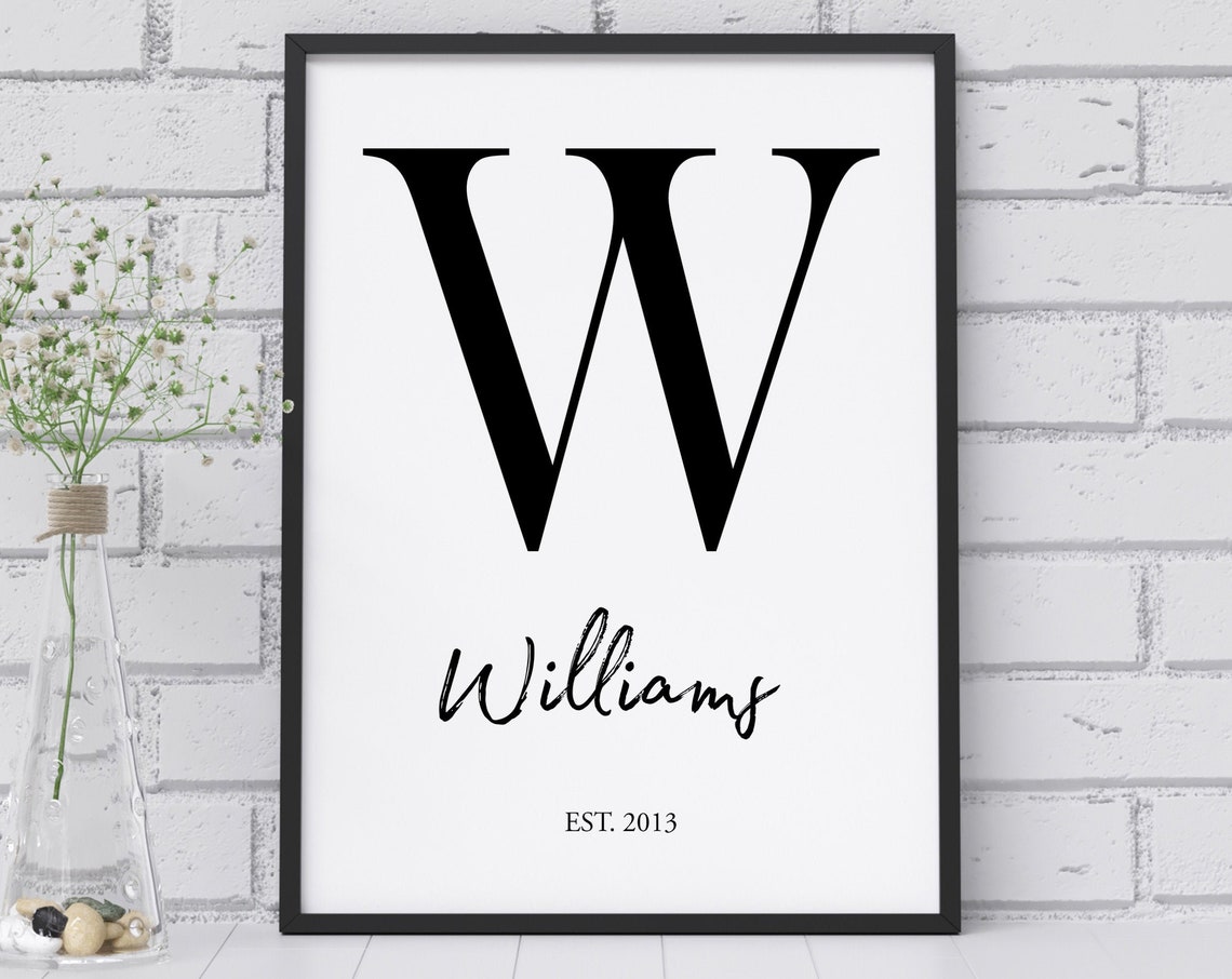 Last Name Sign Family Established Sign Personalised Family Name Family Name Sign Family Name Established Sign