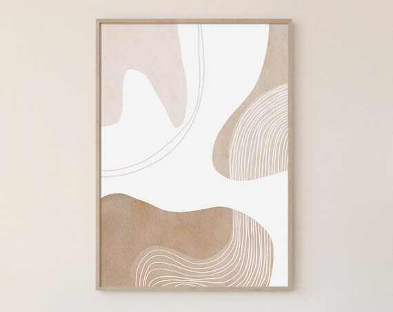 Beige Abstract Wall Art Neutral Print Abstract Painting Modern Art Contemporary Print Abstract Print Abstract Wall Art Scandinavian Print