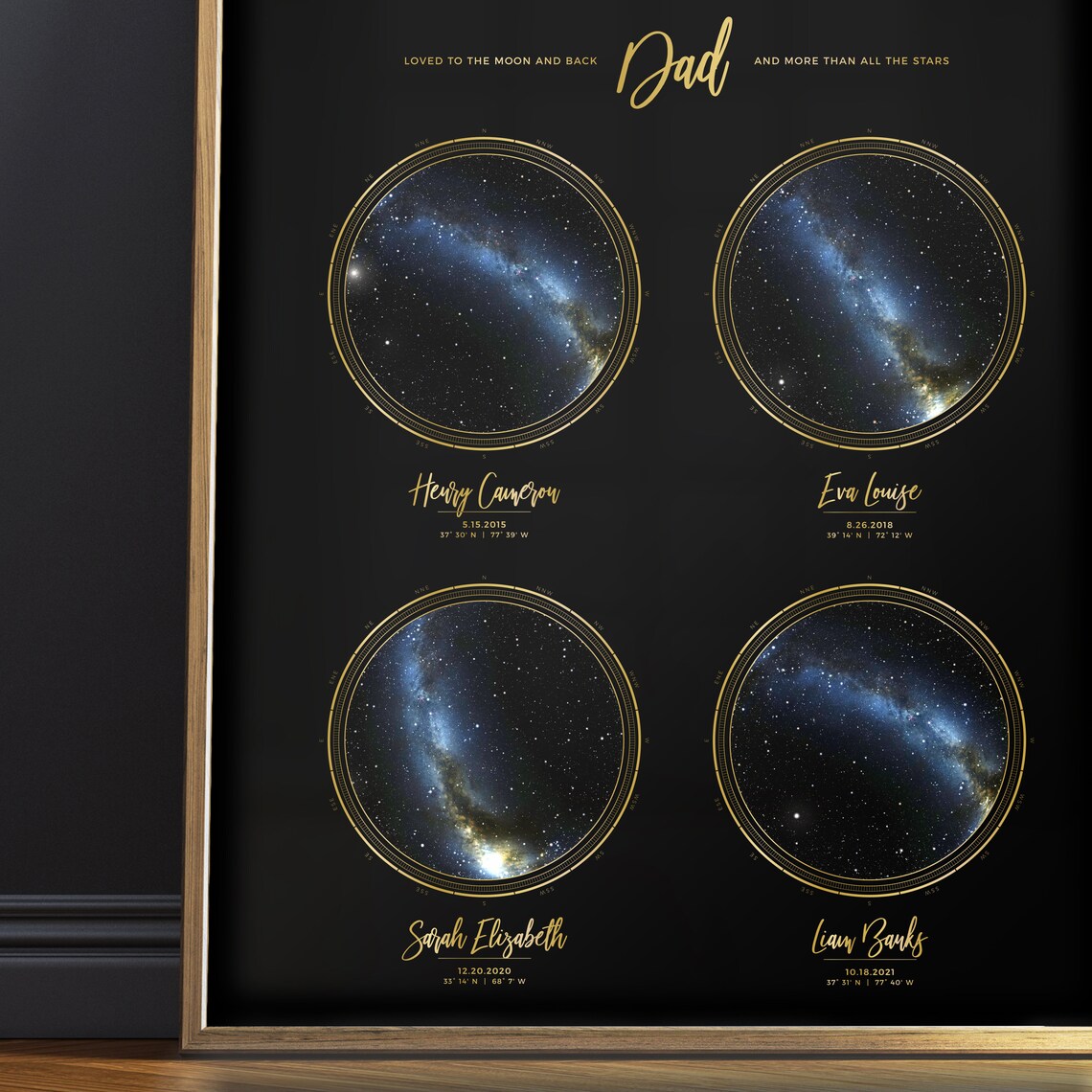 Personalized Star Map, Custom Star Chart Poster - Image 3