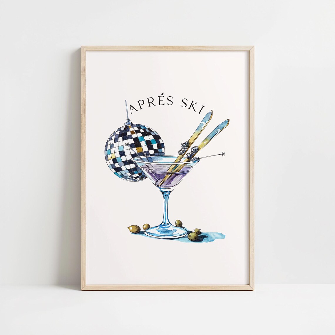 Aprs Ski Disco Martini Coquette Poster