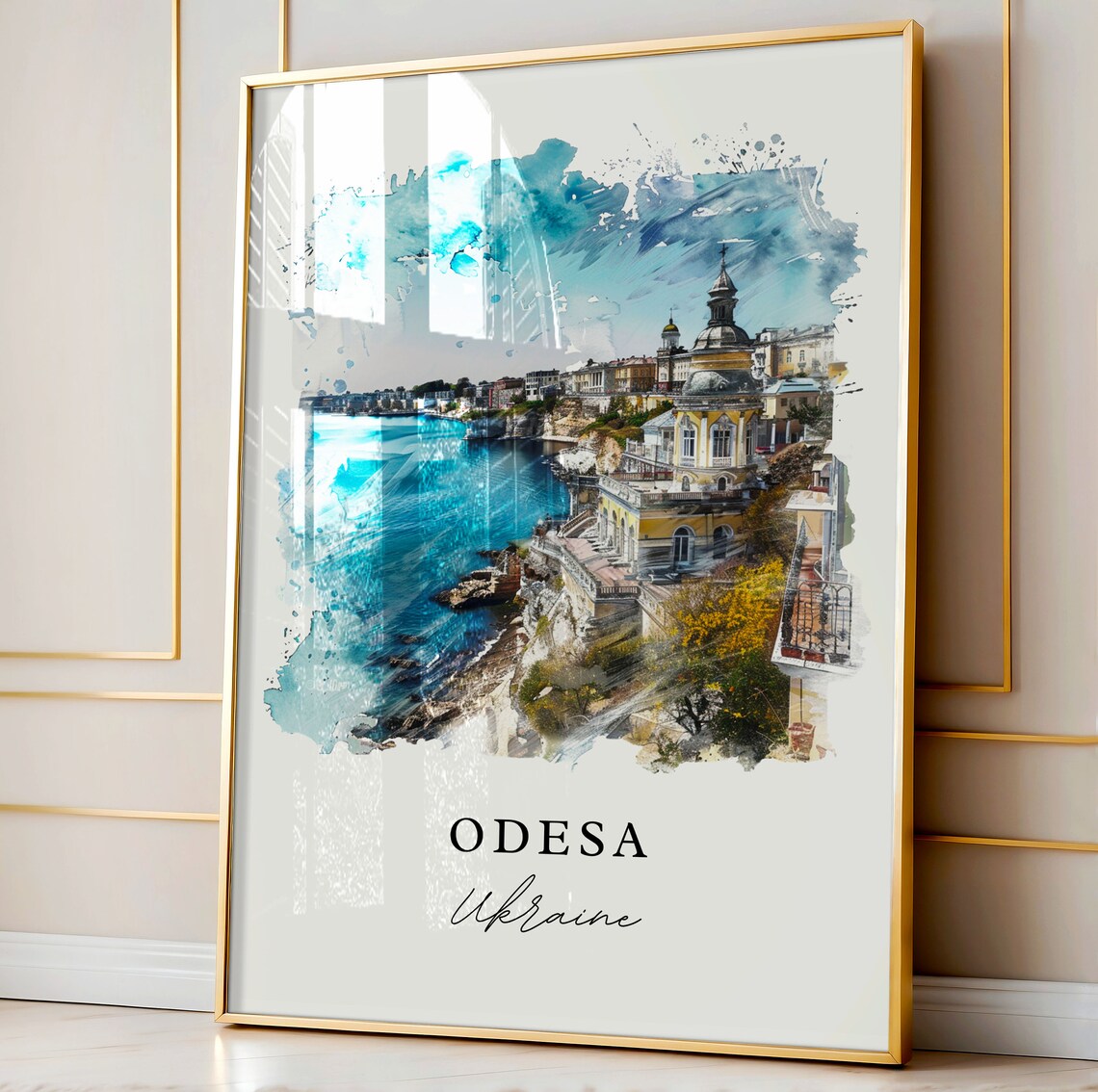Odesa Ukraine Travel Poster, Housewarming Art Print - Image 4