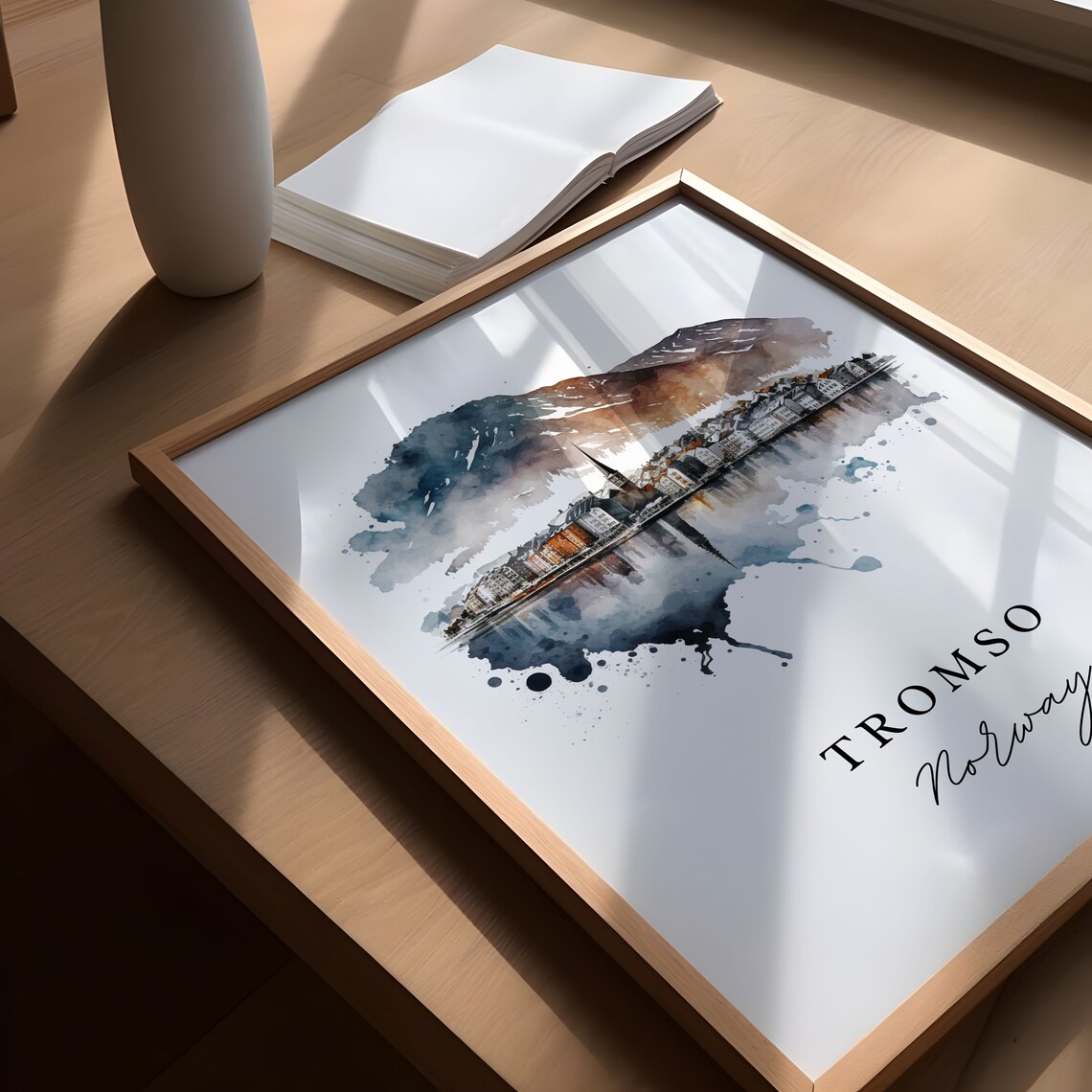 Tromso Norway Travel Poster, Custom Text Personalized - Image 4