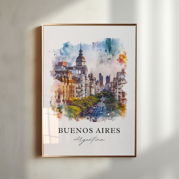Buenos Aires Housewarming Travel Poster