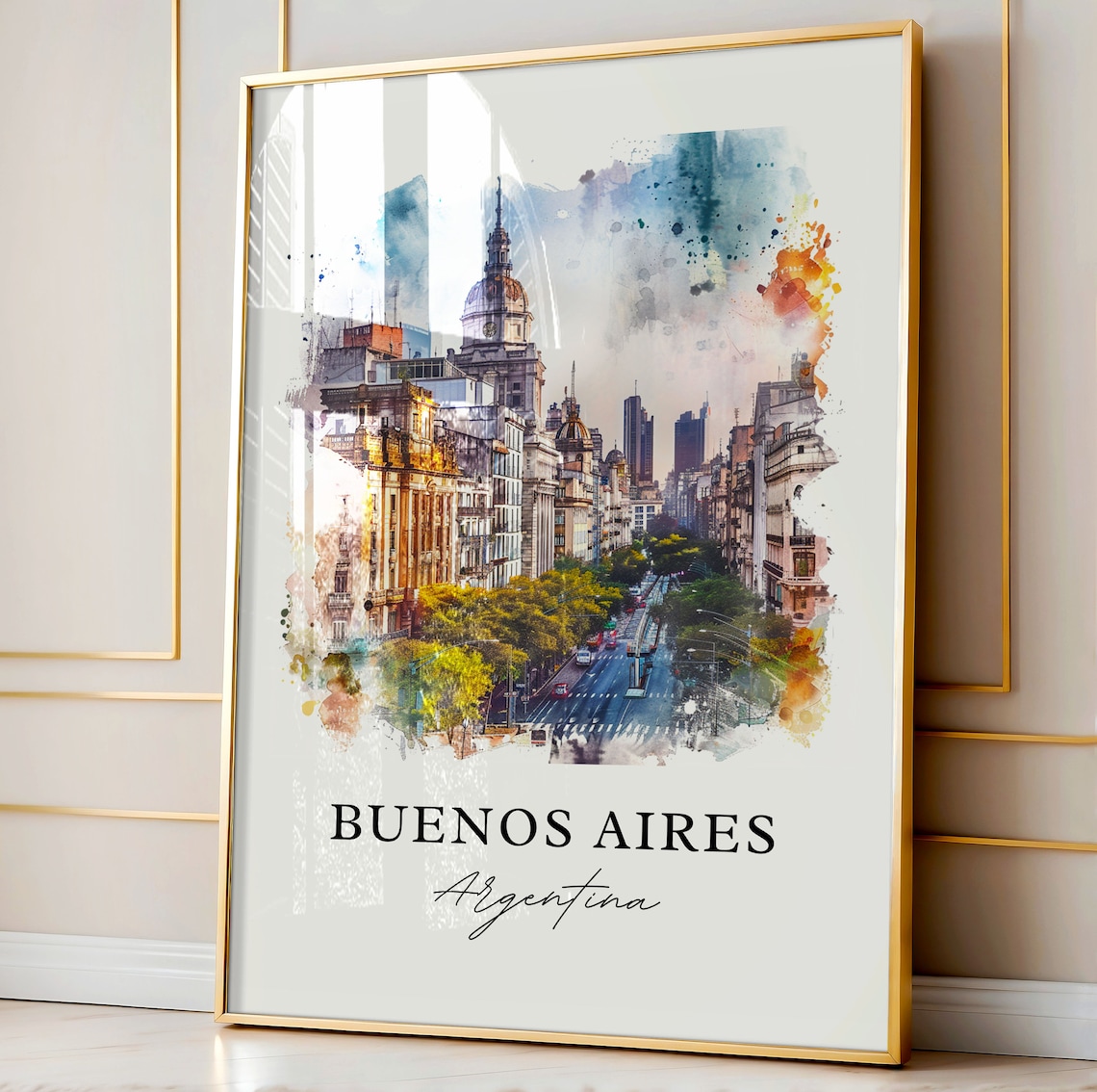 Buenos Aires Housewarming Travel Poster - Image 4